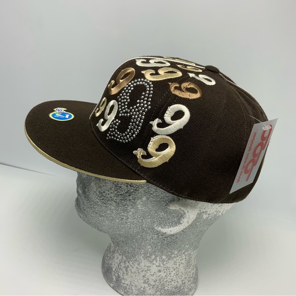 Gino Green Global Brown Studded 59FIFTY Hat - Picture 2 of 5